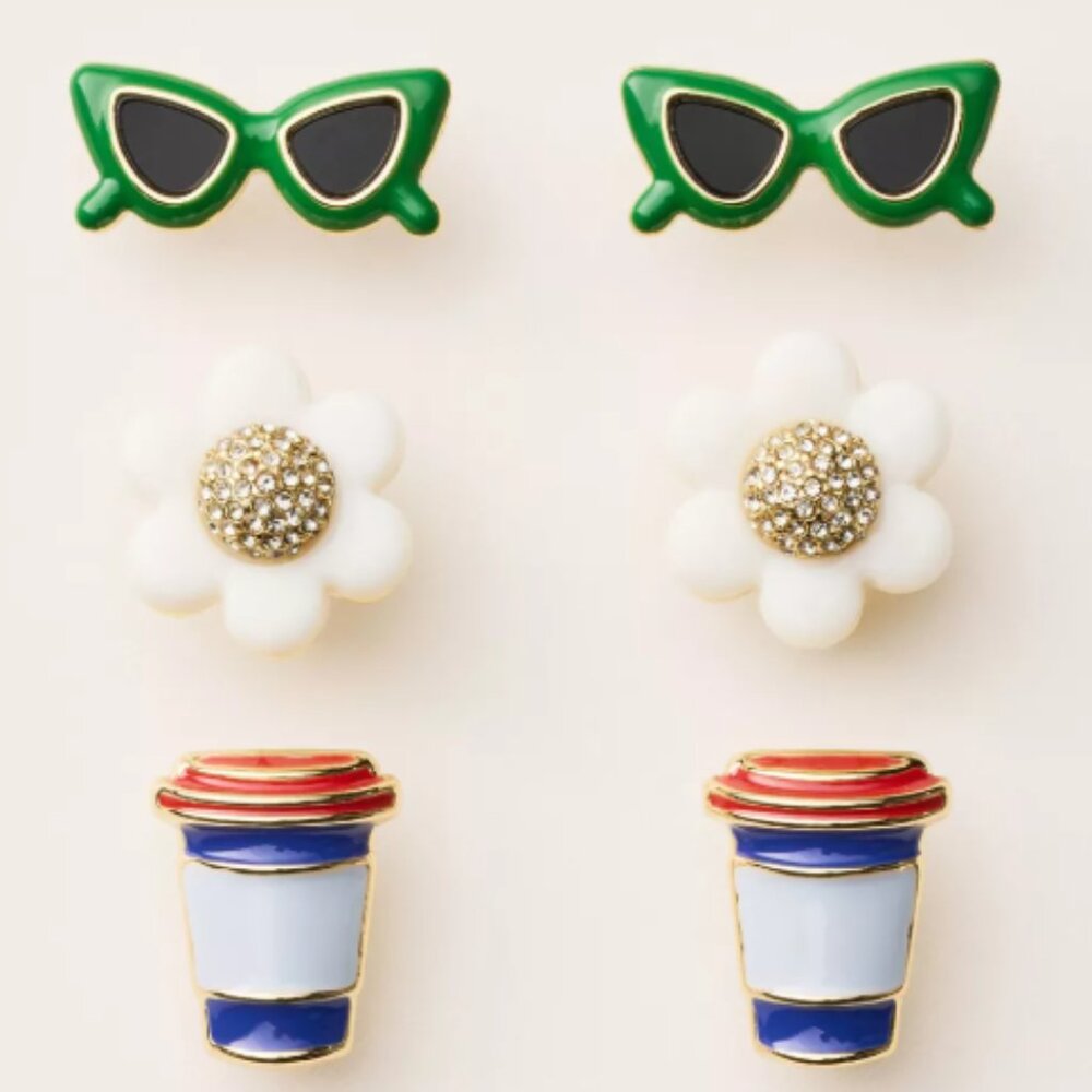 Kate Spade x Target Earring Set - 3 pairs